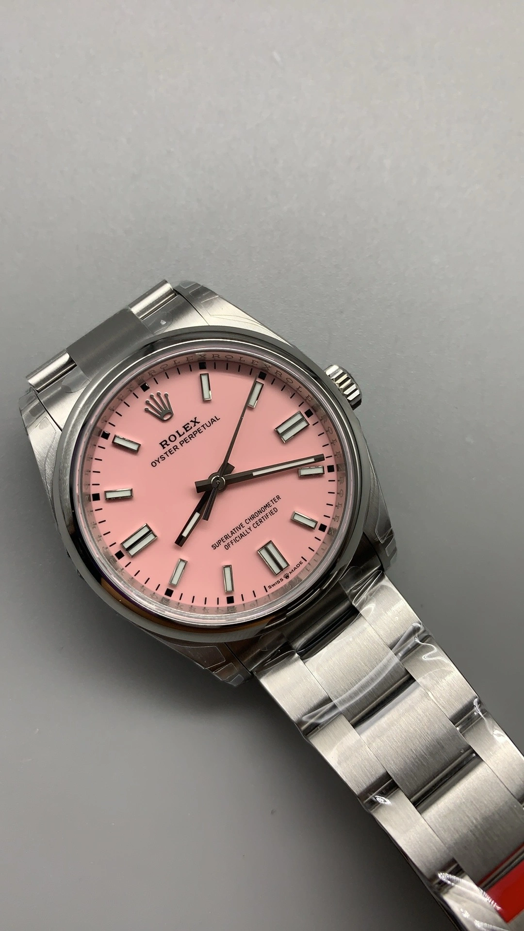 Neat CBD Factory Rolex Oyster Perpetual 36mm “Candy Pink”Dial Smooth Bezel Oyster Bracelet (126000) 1:1 Super Clone – DD3230 Movement 173