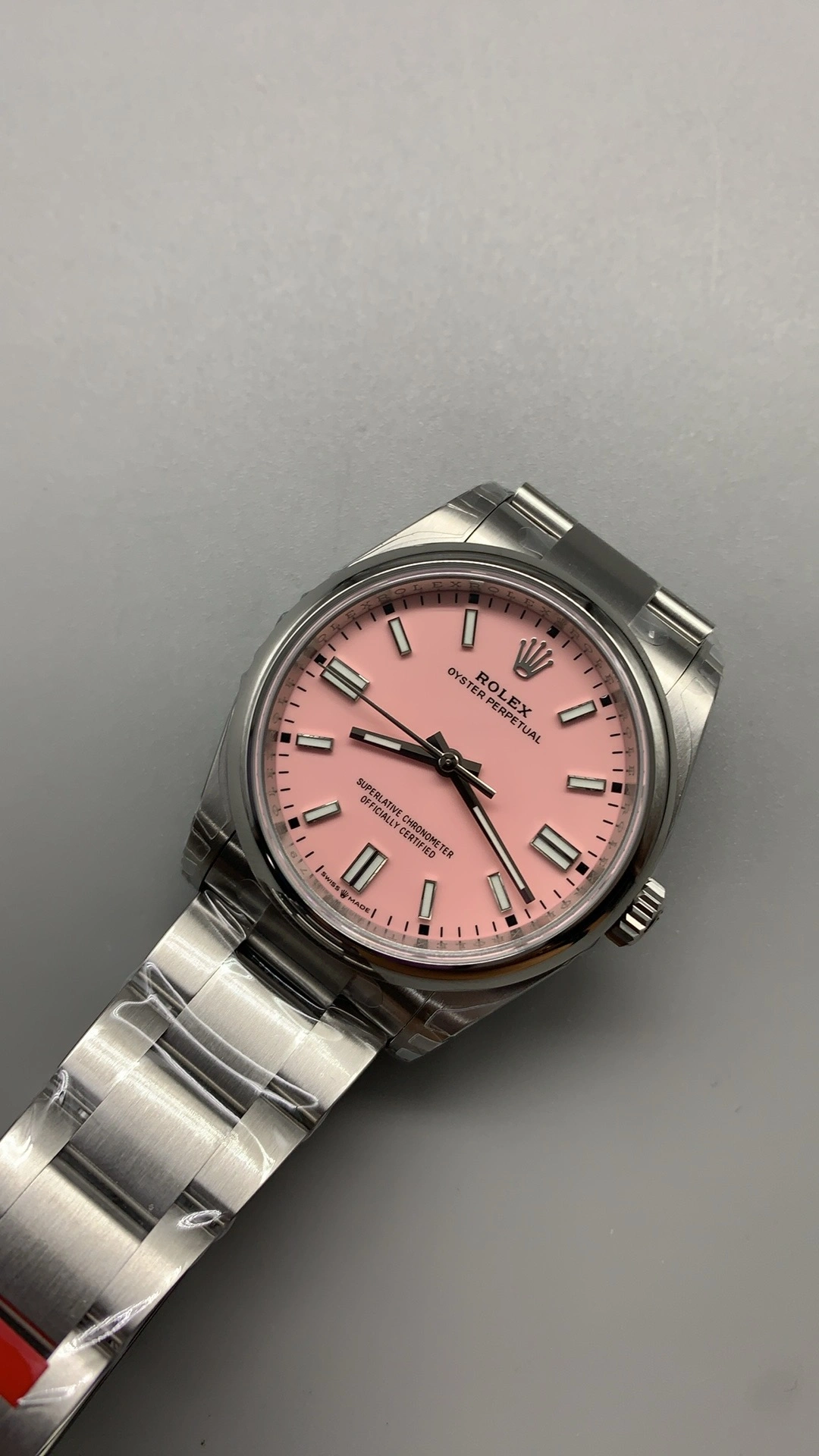 Neat CBD Factory Rolex Oyster Perpetual 36mm “Candy Pink”Dial Smooth Bezel Oyster Bracelet (126000) 1:1 Super Clone – DD3230 Movement 173