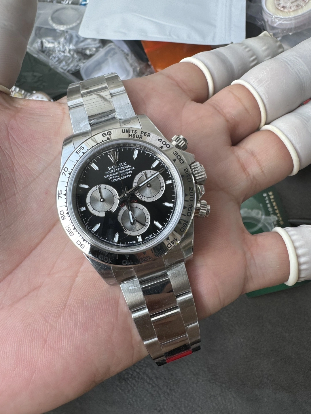 CBD Factory Rolex Cosmograph Daytona 40mm Black Dial White Gold (126509) 1:1 Super Clone – DD4131 Movement Timeless 7