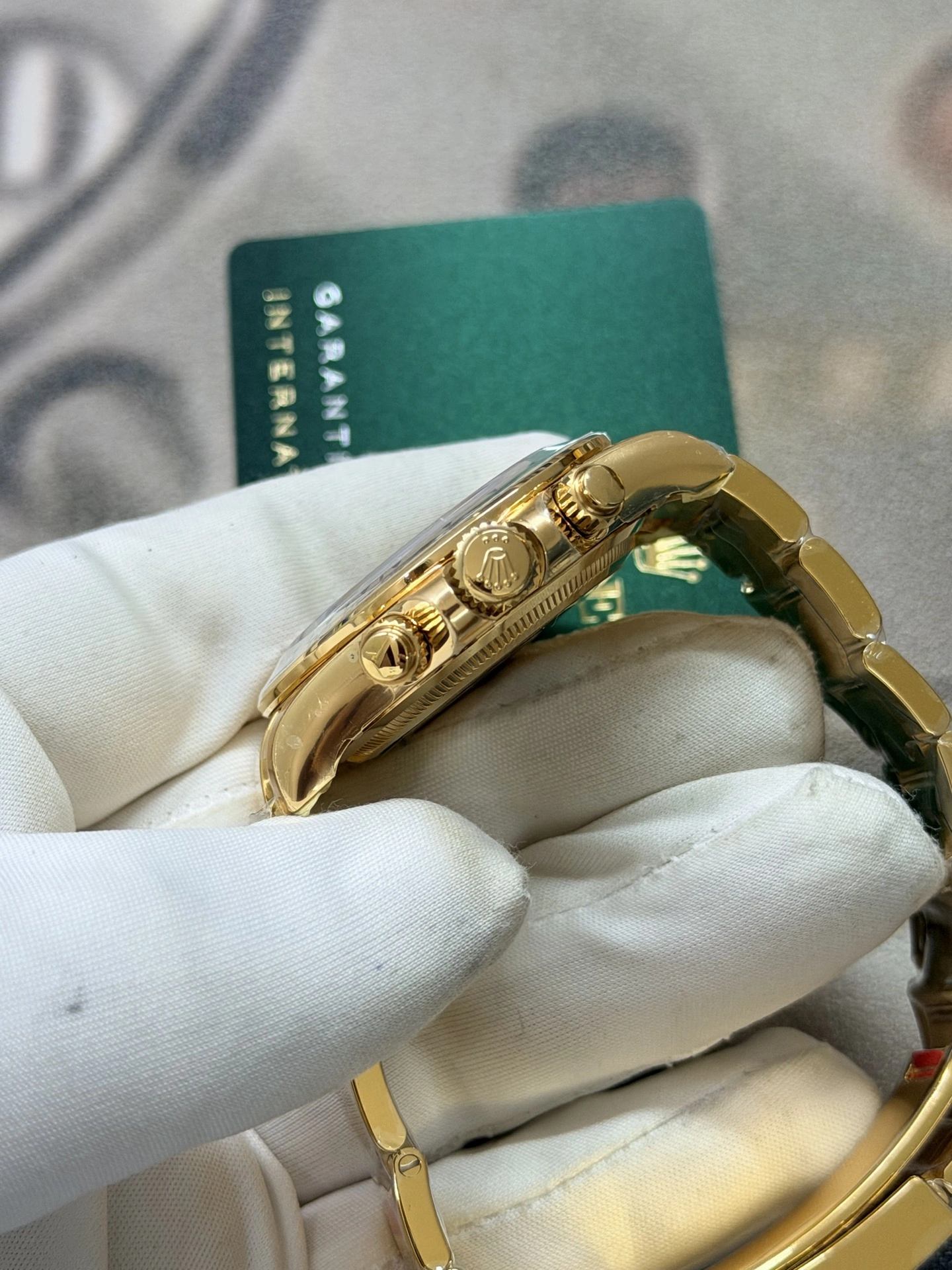 CBD Factory Rolex Cosmograph Daytona 40mm Green Dial Yellow Gold(126508) 1:1 Super Clone – DD4131 Movement Thermal 2