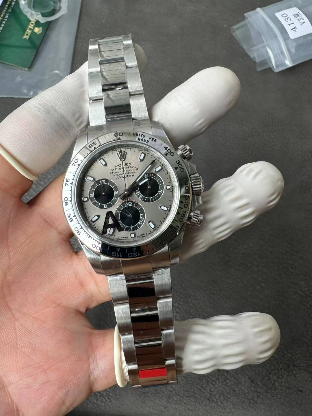 CBD Factory Rolex Cosmograph Daytona White Gold Slate Grey Dial (116509) 1:1 Super Clone – DD4130 Movement TechFriendly 35