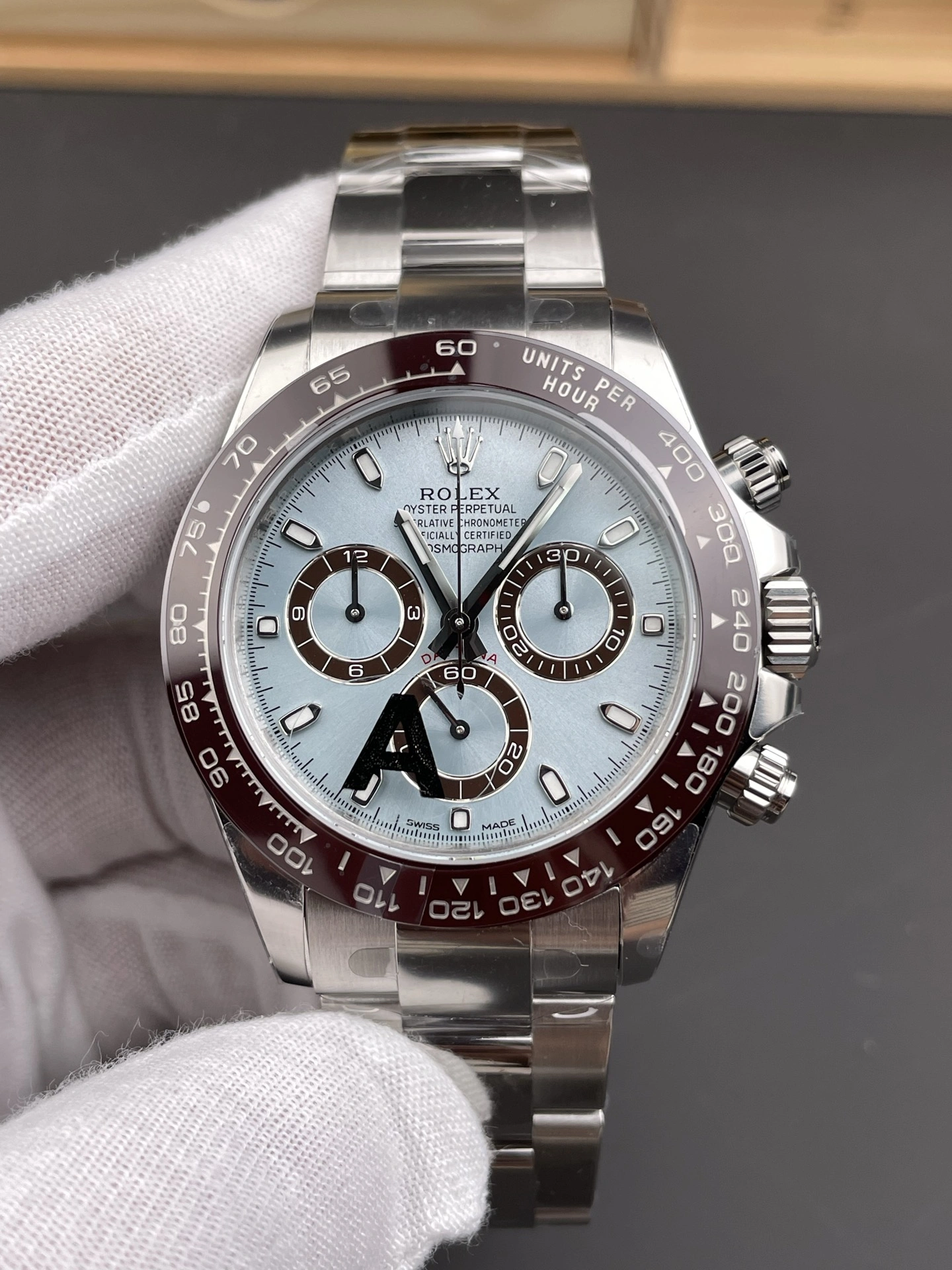 Affordable CBD Factory Rolex Cosmograph Daytona “Ice Blue” Platinum (116506) 1:1 Super Clone – DD4130 Movement 27