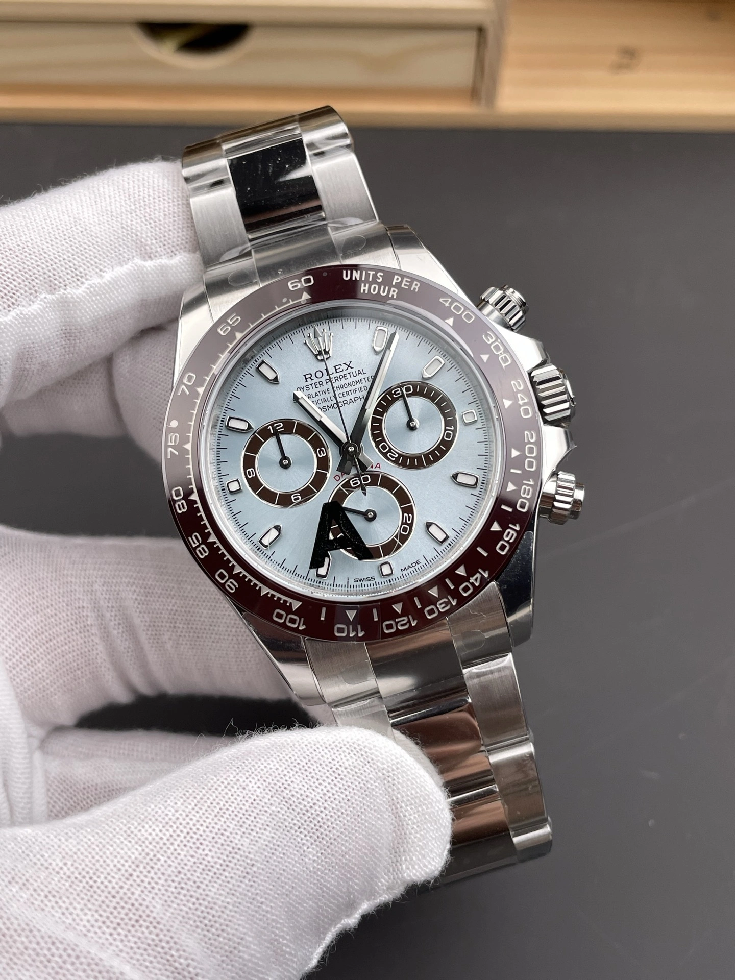 Affordable CBD Factory Rolex Cosmograph Daytona “Ice Blue” Platinum (116506) 1:1 Super Clone – DD4130 Movement 27