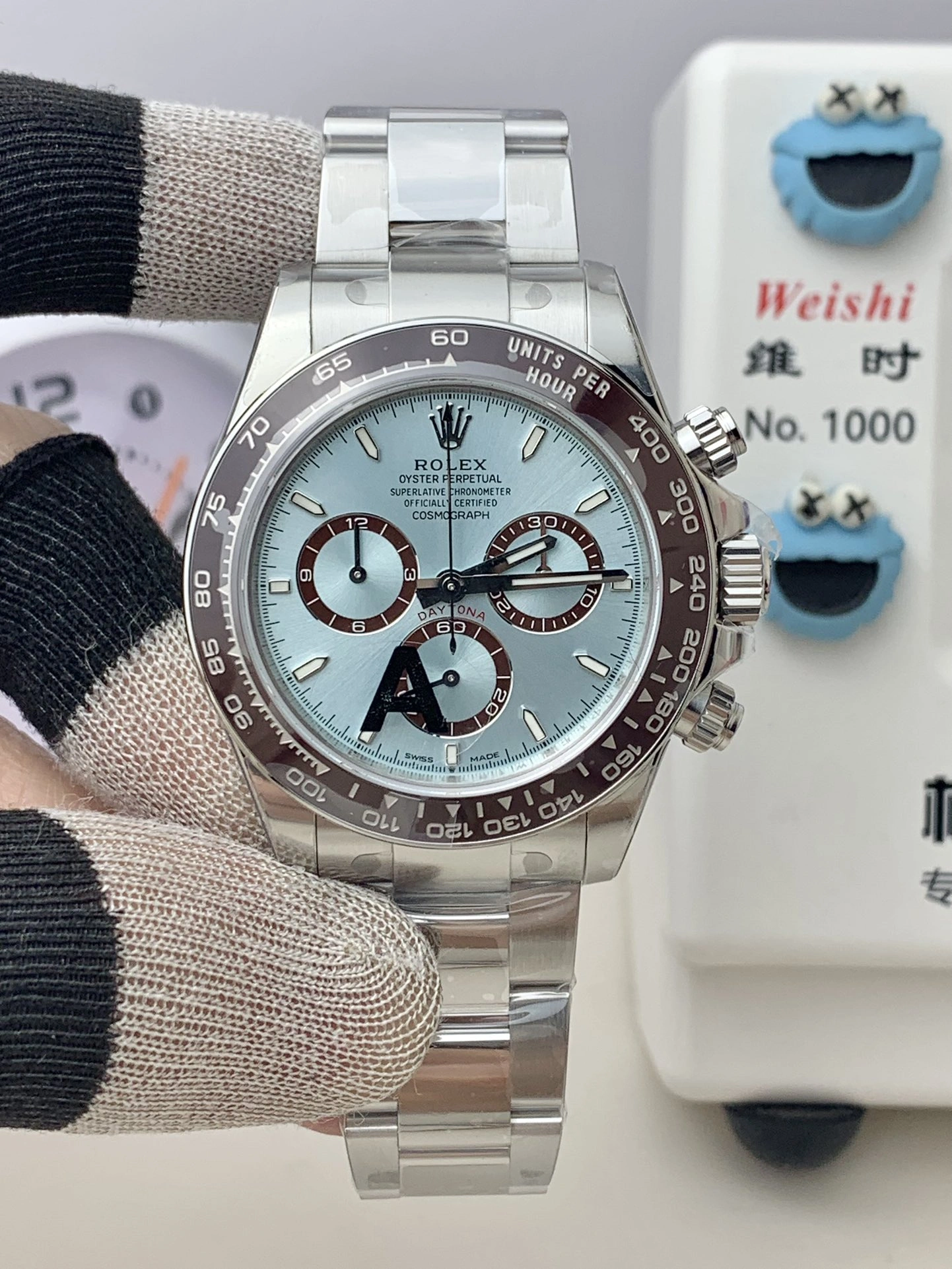 FashionForward CBD Factory Rolex Cosmograph Daytona “Ice Blue” Platinum (126506) 1:1 Super Clone – DD4131 Movement 12