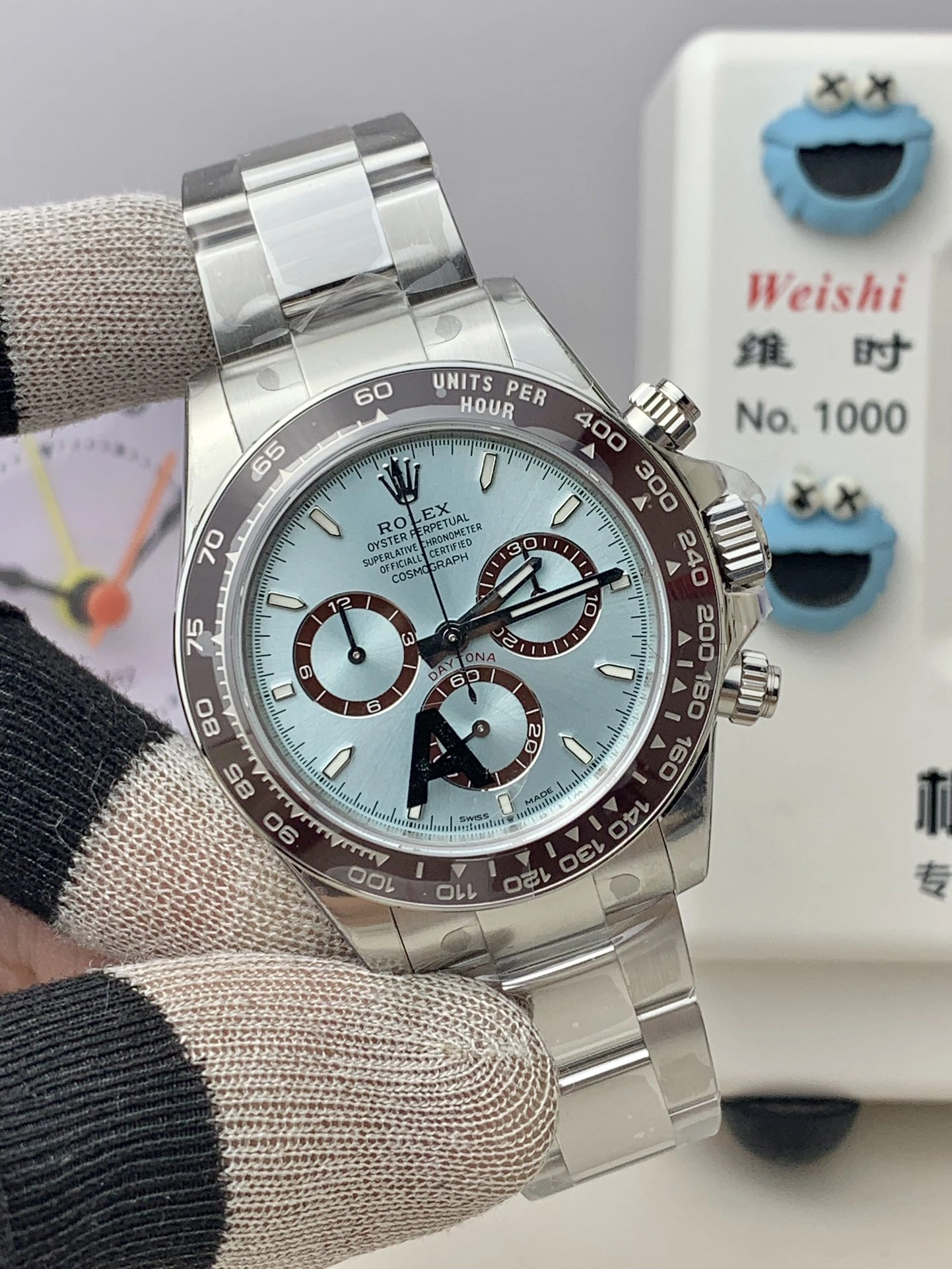 FashionForward CBD Factory Rolex Cosmograph Daytona “Ice Blue” Platinum (126506) 1:1 Super Clone – DD4131 Movement 12