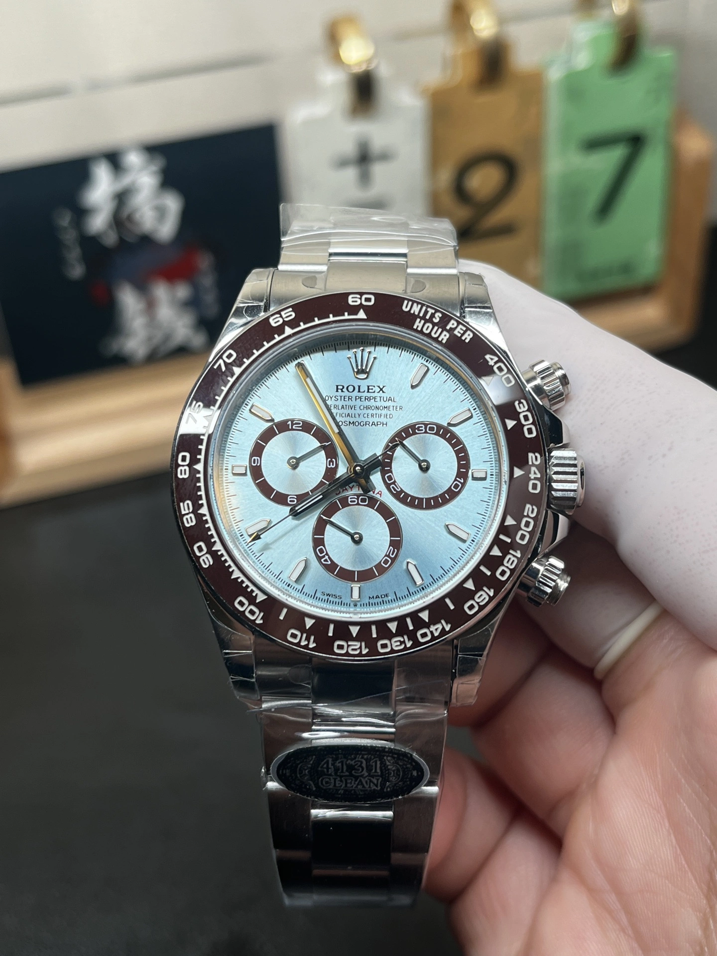 FashionForward CBD Factory Rolex Cosmograph Daytona “Ice Blue” Platinum (126506) 1:1 Super Clone – DD4131 Movement 12