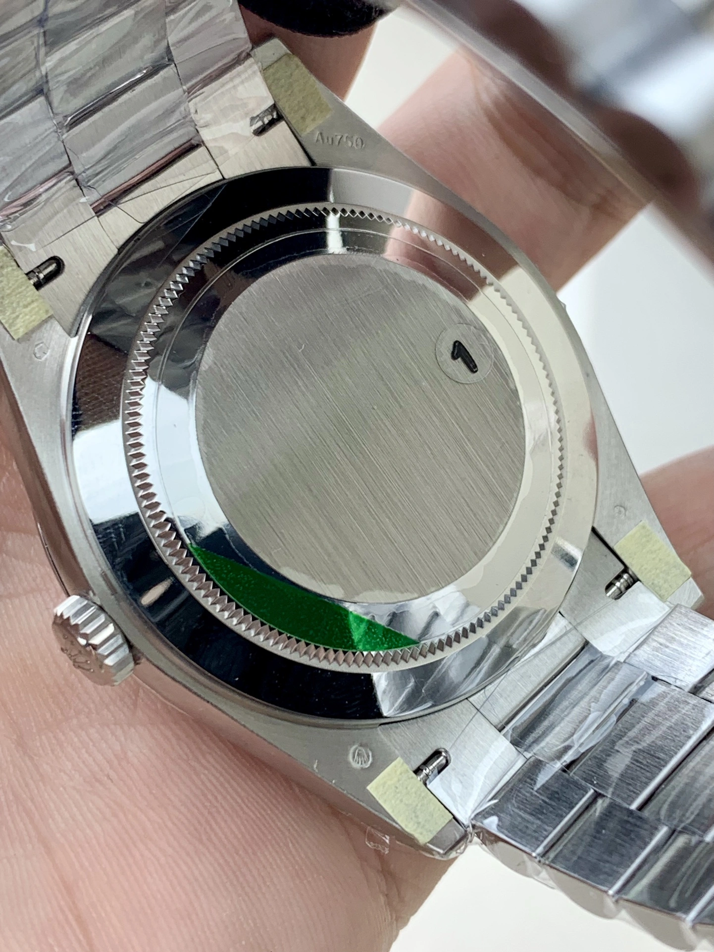 CBD Factory (V2) Rolex Day-Date 40mm White Gold Olive Green Sunburst Roman Dial Fluted Bezel President Bracelet (228239) 1:1 Super Clone – DD3255 Movement TechFriendly 134