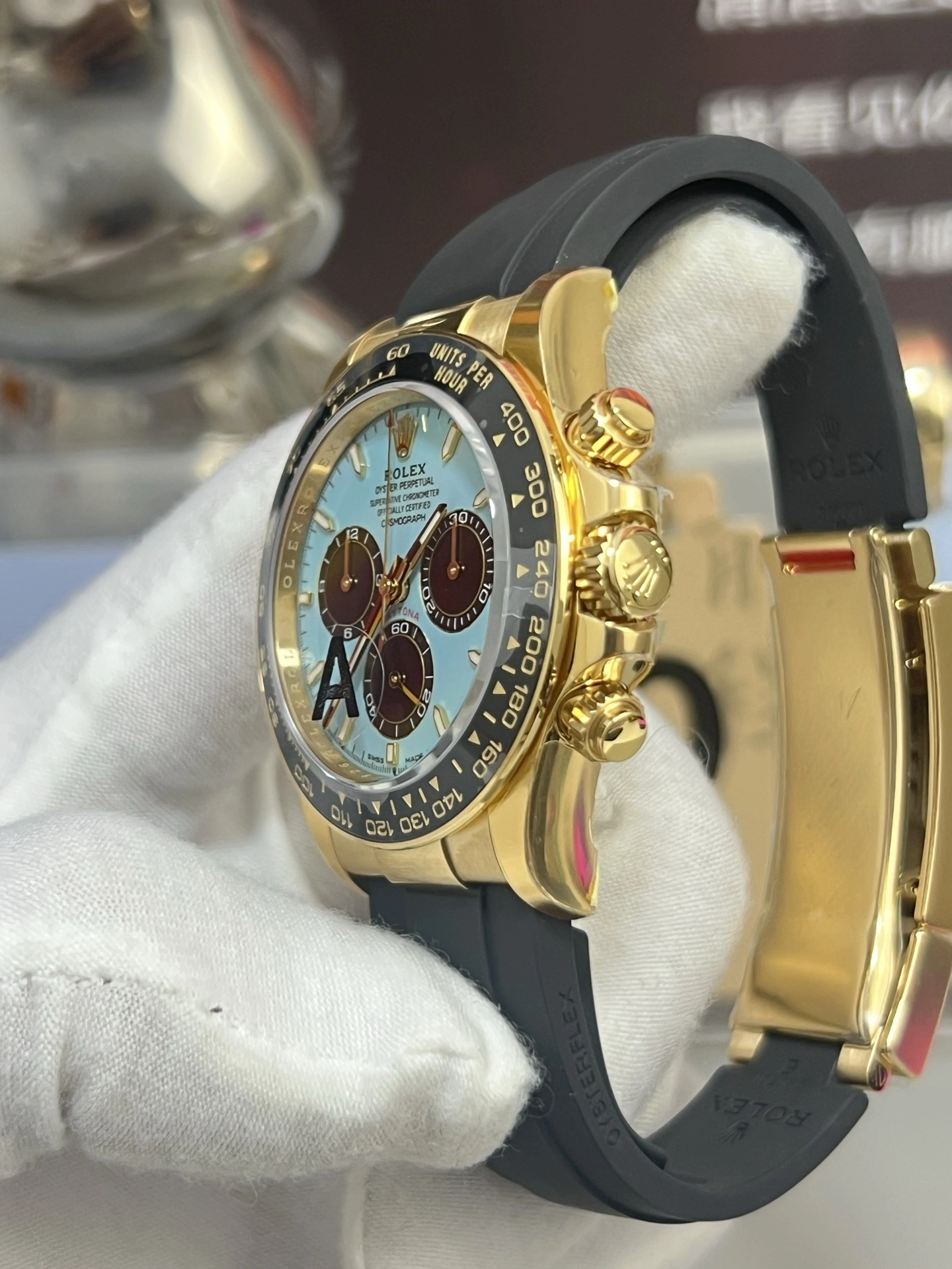 Functional CBD Factory Rolex Cosmograph Daytona “Tiffany” Turquoise Dial Rubber Strap (126518LN) 1:1 Super Clone – DD4131 Movement 22