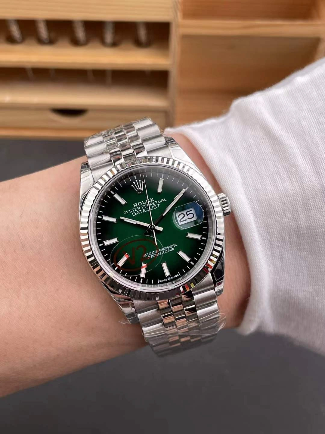 CBD Factory Rolex Datejust 36 Gradient Green Dial (126234) 1:1 Super Clone – DD3235 Movement UrbanChic 90