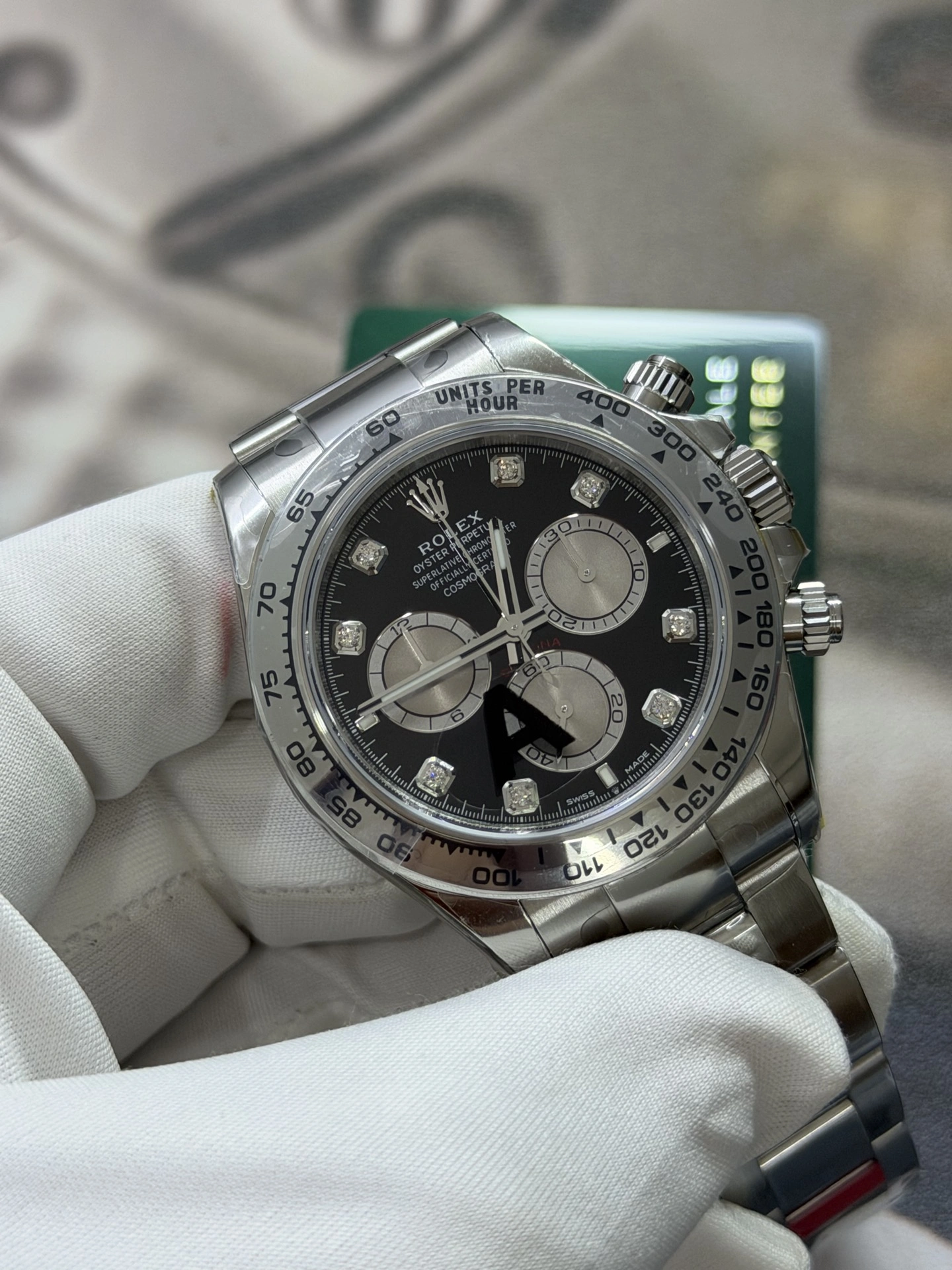 EasyCare CBD Factory Rolex Cosmograph Daytona 40mm Black Diamond Dial (126509) 1:1 Super Clone – DD4131 Movement 6