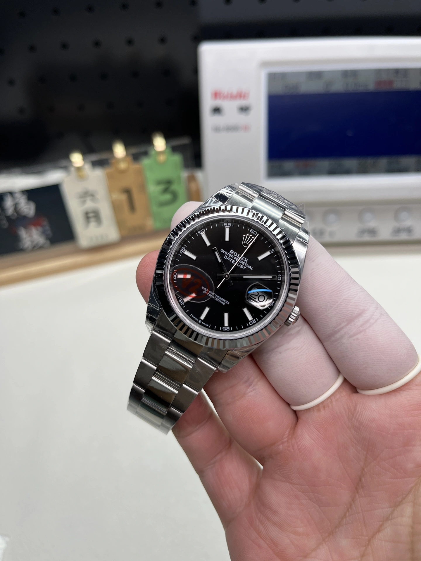 Fashionable CBD Factory Rolex Datejust 41mm Deep Black Dial Fluted Bezel Oyster Bracelet (126334) 1:1 Super Clone – DD3235 Movement 59