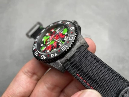 CBD Factory Rolex GMT-Master II “DiW Carbon Splatter” Forged Carbon Fiber (Custom Edition) 1:1 Super Clone – DD3285 Movement TravelReady 156