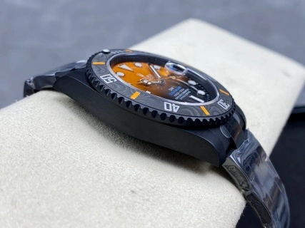 EasyMatch CBD Factory Rolex Submariner Date “DiW Orange Gradient” PVD & Carbon Bezel 1:1 Super Clone – DD3135 Movement 200