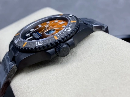 EasyMatch CBD Factory Rolex Submariner Date “DiW Orange Gradient” PVD & Carbon Bezel 1:1 Super Clone – DD3135 Movement 200