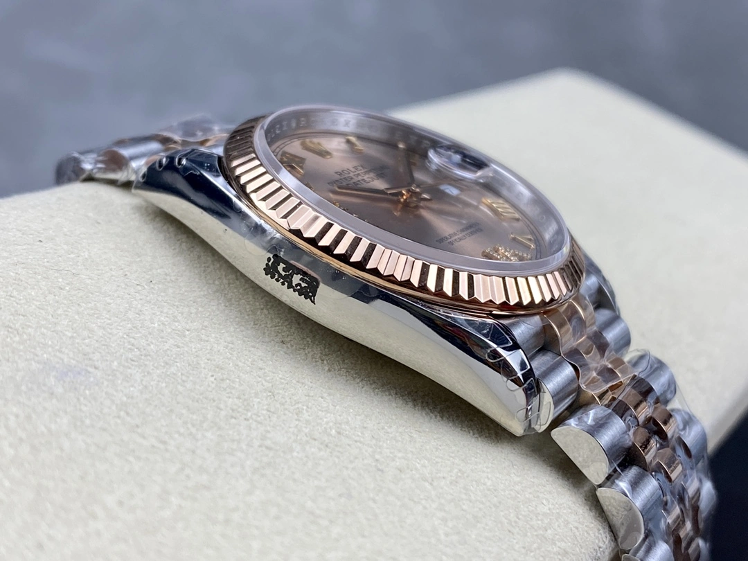CBD Factory Rolex Datejust 36mm Two-Tone Rose Gold Rosé Dial with Diamond Roman Makes (126231) 1:1 Super Clone – DD3235 Movement WrinkleFree 114