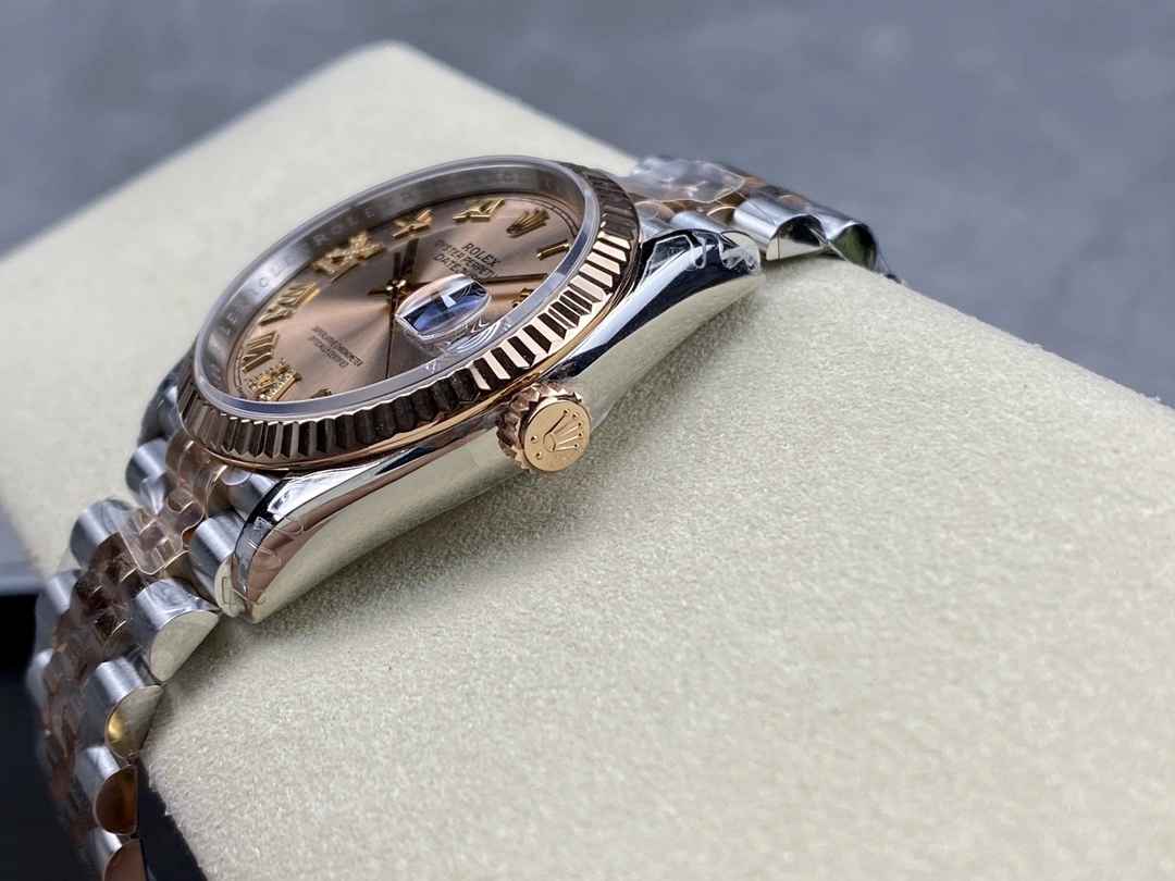 CBD Factory Rolex Datejust 36mm Two-Tone Rose Gold Rosé Dial with Diamond Roman Makes (126231) 1:1 Super Clone – DD3235 Movement WrinkleFree 114