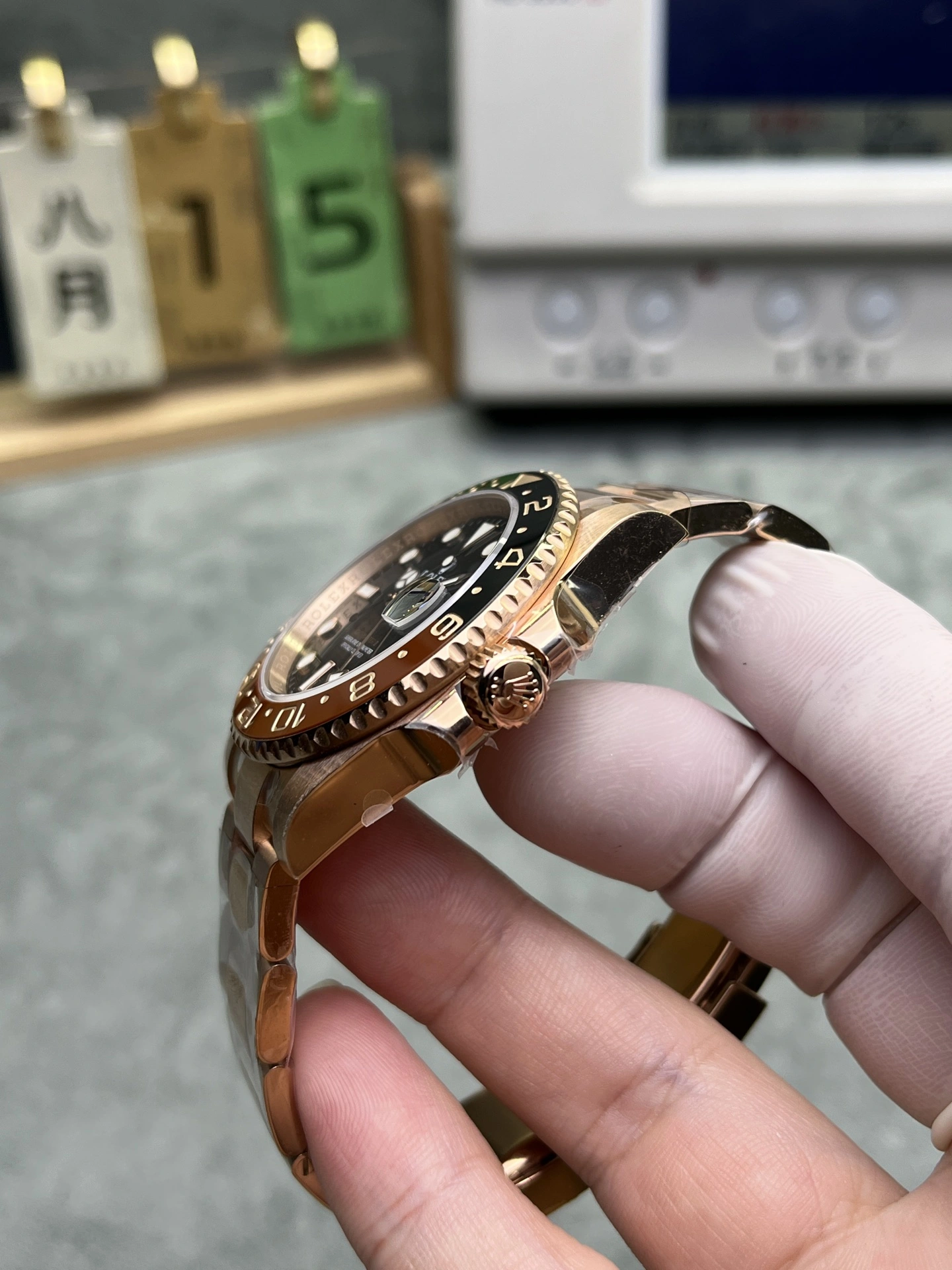 Durable CBD Factory Rolex GMT-Master II 40mm “Root Beer” Full Rose Gold (126715CHNR) 1:1 Super Clone – DD3285 Movement 146