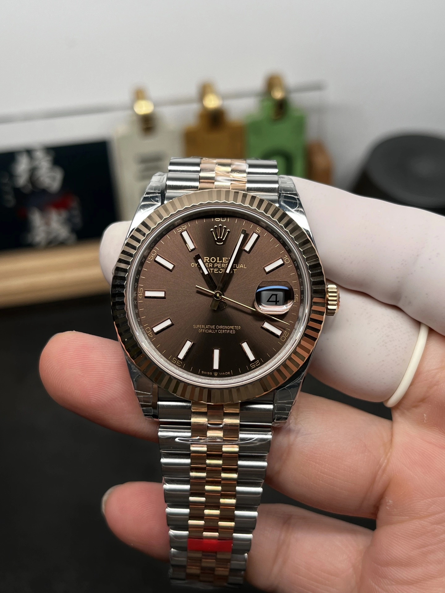 FreshLook CBD Factory (CBDF) Rolex Datejust 41 126331 “Chocolate Dial” Two-Tone Everose Gold 1:1 Super Clone – DD3235 Movement 41