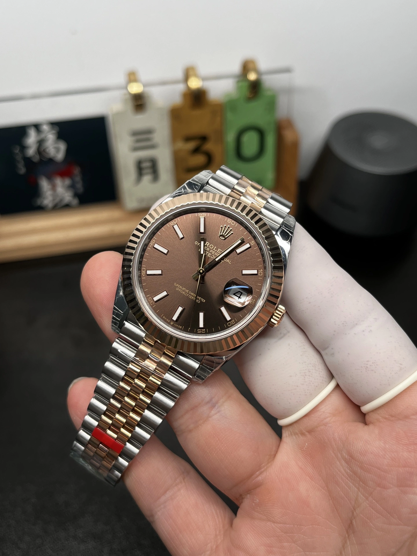 FreshLook CBD Factory (CBDF) Rolex Datejust 41 126331 “Chocolate Dial” Two-Tone Everose Gold 1:1 Super Clone – DD3235 Movement 41
