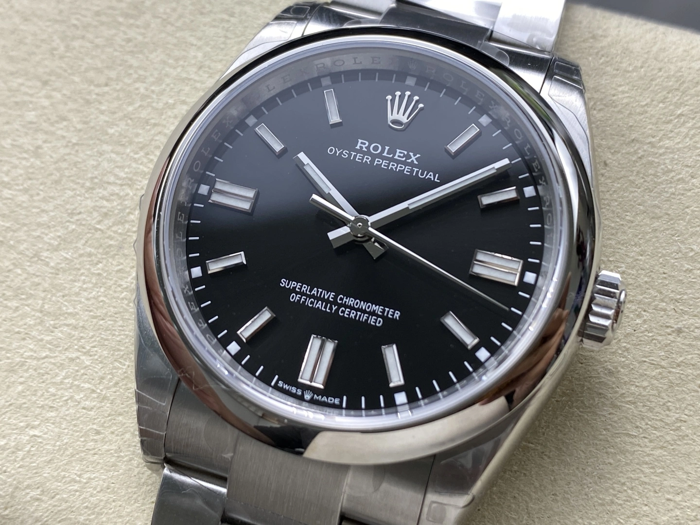CBD Factory Rolex Oyster Perpetual 36mm  Black Dial Smooth Bezel Oyster Bracelet (126000) 1:1 Super Clone – DD3230 Movement ZeroBulk 174