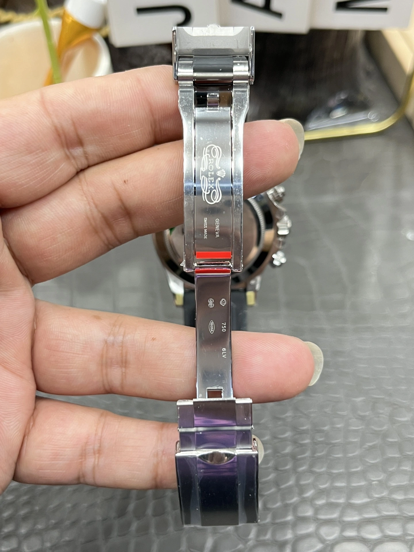SoftTouch CBD Factory Rolex Cosmograph Daytona “Grey Ghost” Slate Dial Rubber Strap (116519LN) 1:1 Super Clone – DD4130 Movement 29