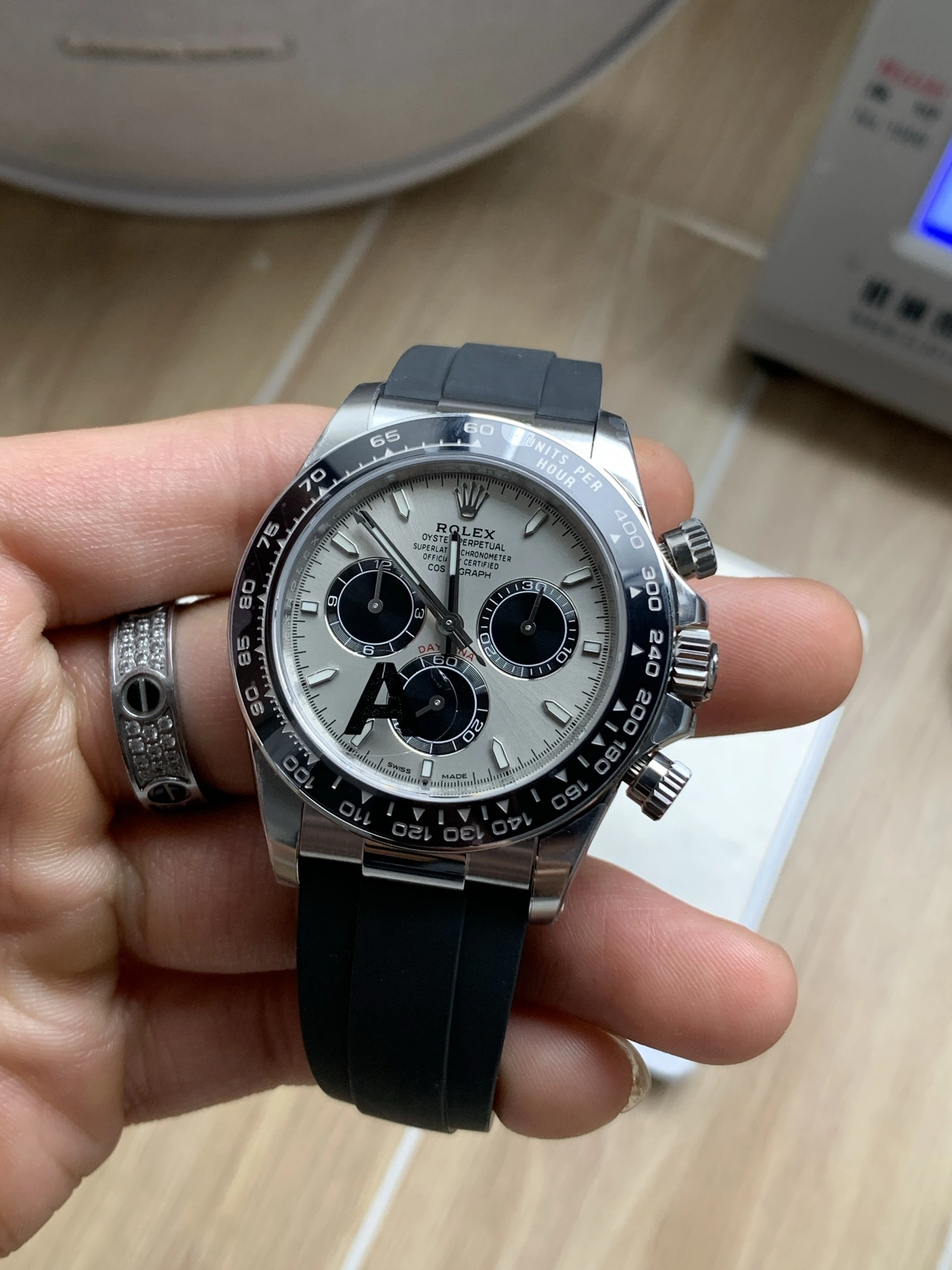 CBD Factory Rolex Cosmograph Daytona “Grey Ghost” Slate Dial Rubber Strap (126519LN) 1:1 Super Clone – DD4131 Movement GoodFit 11
