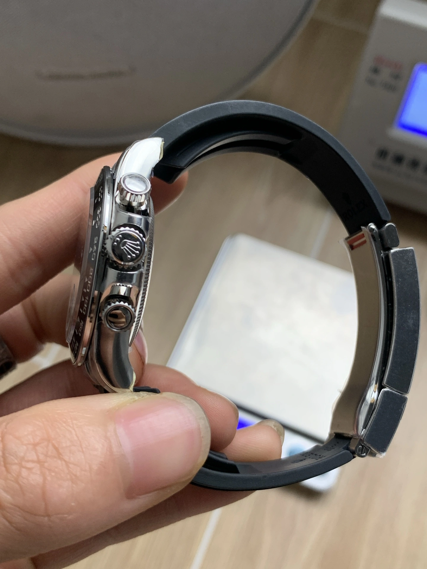 CBD Factory Rolex Cosmograph Daytona “Grey Ghost” Slate Dial Rubber Strap (126519LN) 1:1 Super Clone – DD4131 Movement GoodFit 11