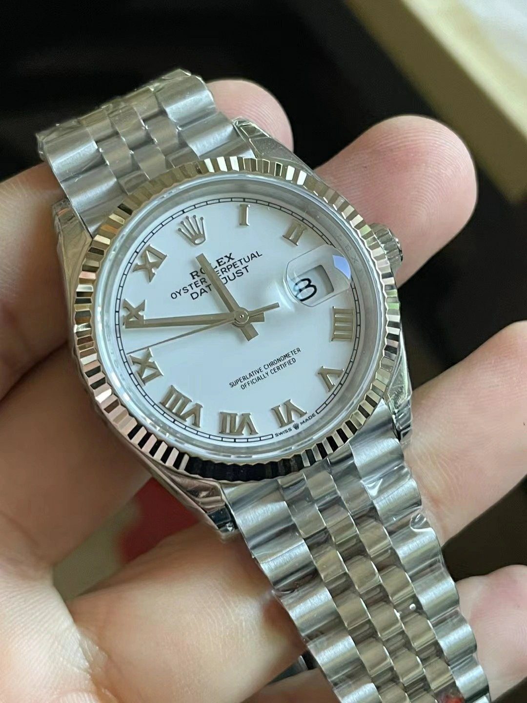 SunProtective CBD Factory Rolex Datejust 36mm White Roman Dial (126234) 1:1 Super Clone – DD3235 Movement 119