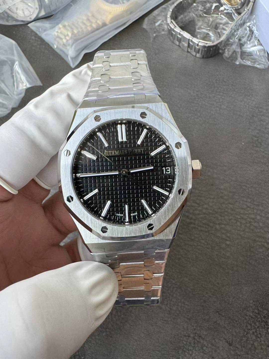 Colorful CBD Factory Audemars Piguet Royal Oak 41mm Black Dial (15510ST) 1:1 Super Clone – DD4302 Movement 342