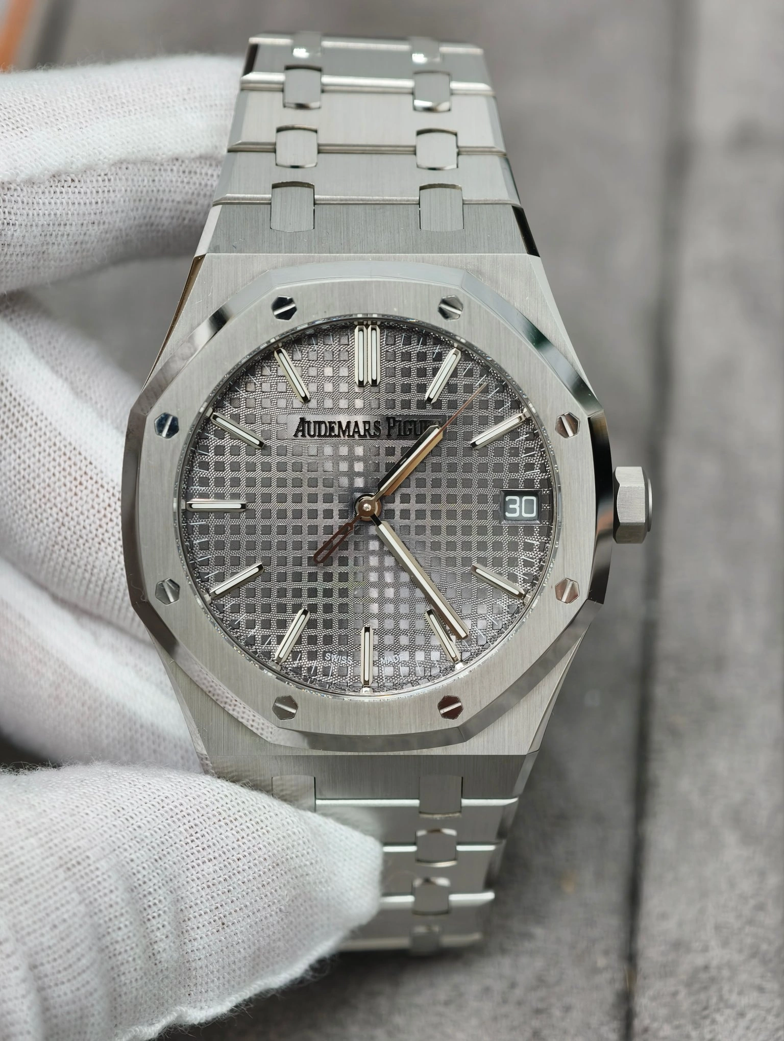 CBD Factory Audemars Piguet Royal Oak 41mm Grey Dial (15510ST) 1:1 Super Clone – DD4302 Movementt FastDry 348