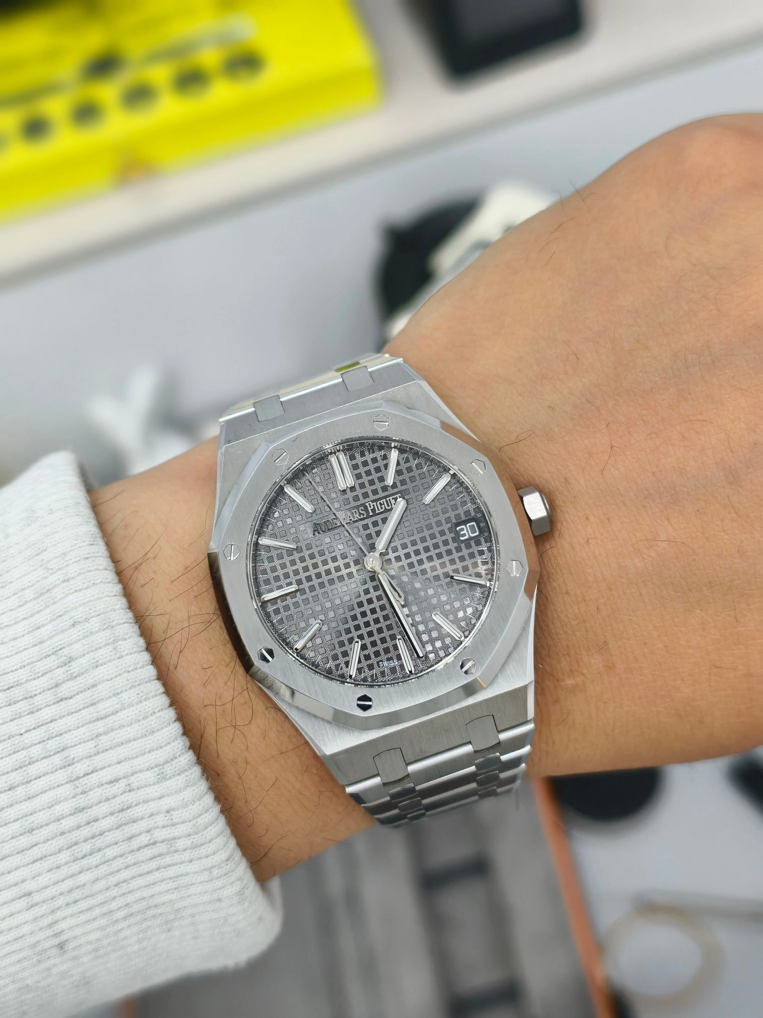 CBD Factory Audemars Piguet Royal Oak 41mm Grey Dial (15510ST) 1:1 Super Clone – DD4302 Movementt FastDry 348