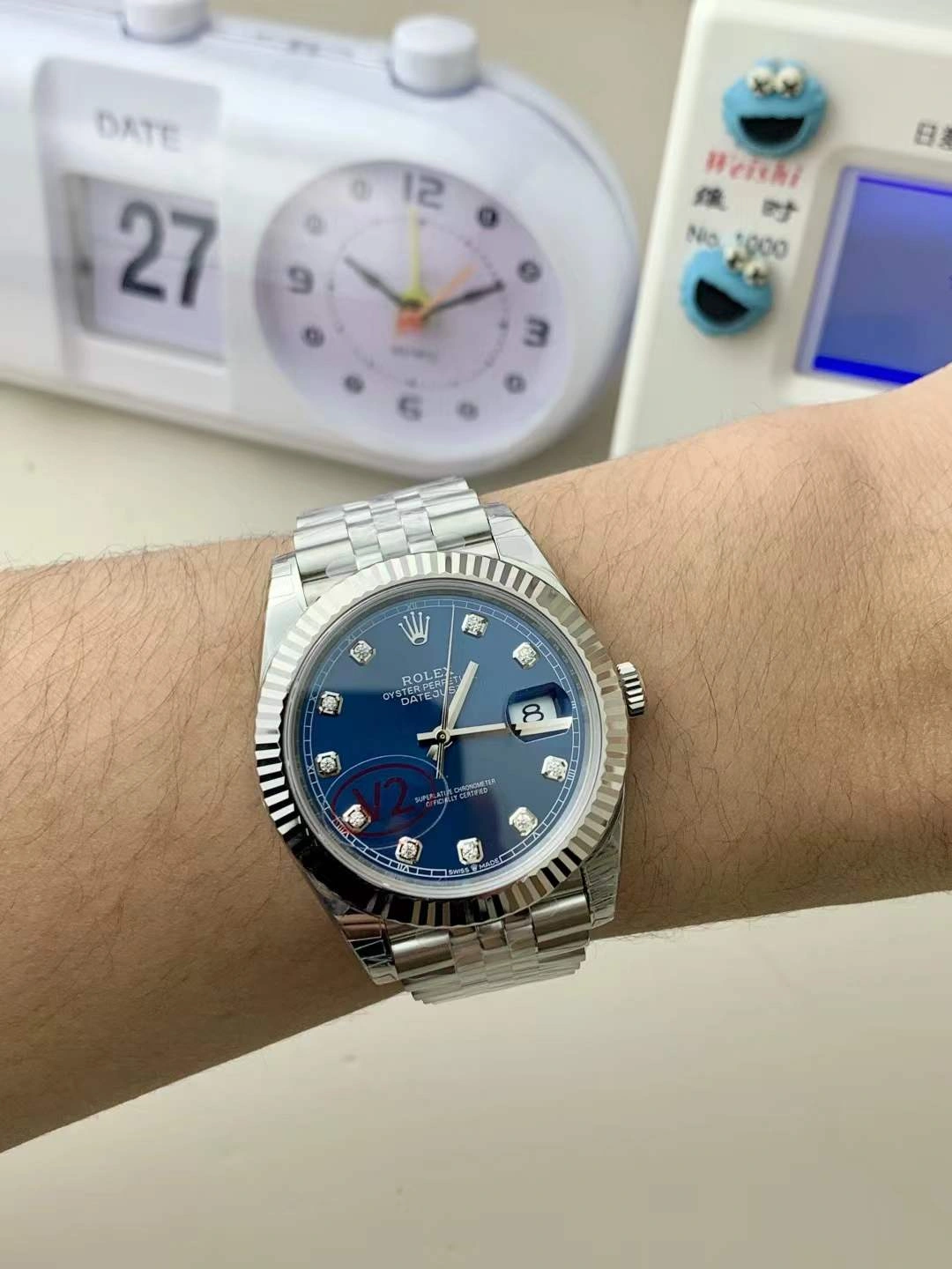 CBD Factory Rolex Datejust 41 Blue Diamond Dial Jubilee Bracelet (126334) 1:1 Super Clone – DD3235 Movement Premium 42