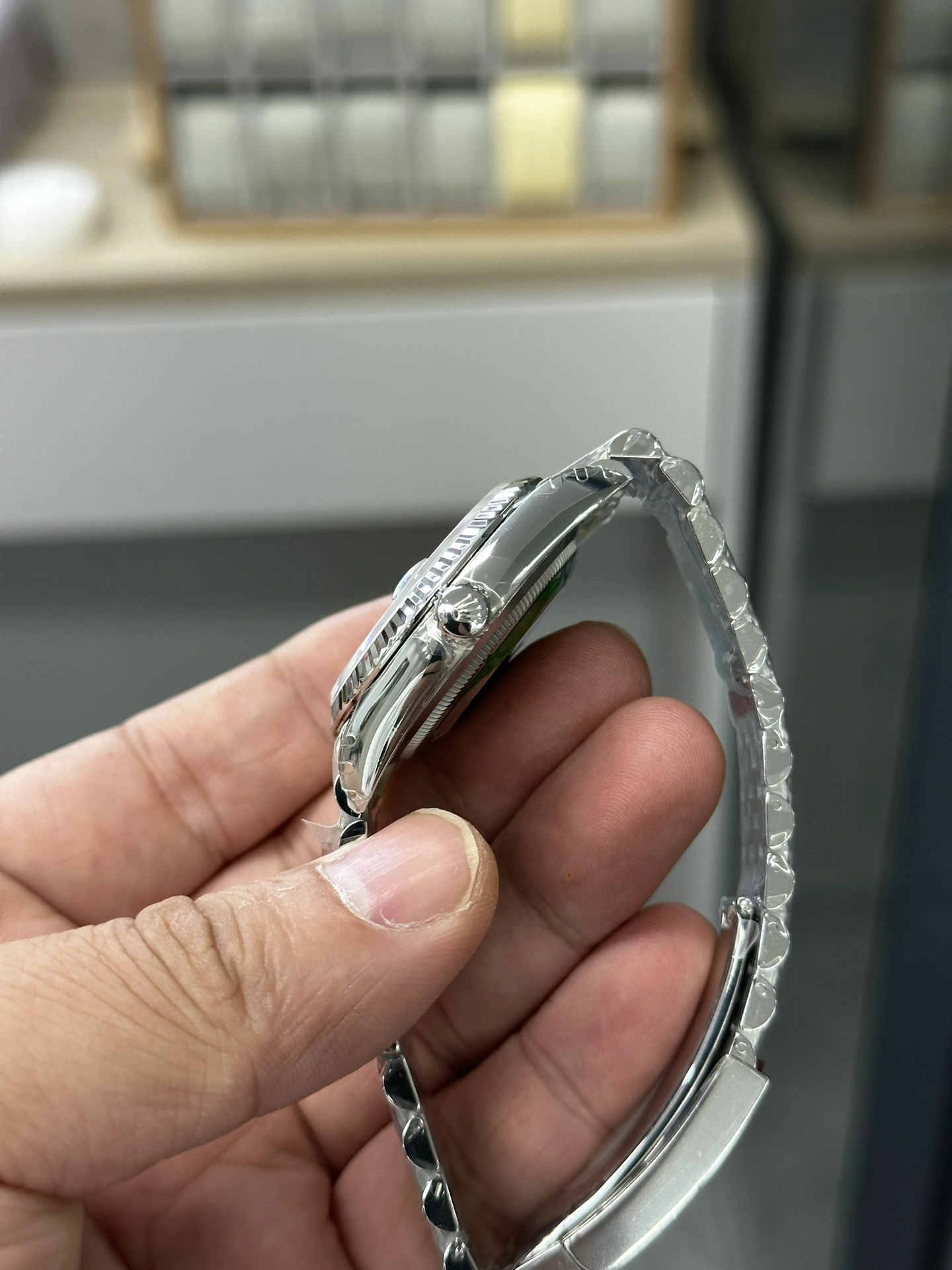 OdorResistant CBD Factory Rolex Datejust 36mm Olive Green Palm Motif Dial Jubilee Bracelet (126234) 1:1 Super Clone – DD3235 Movement 101