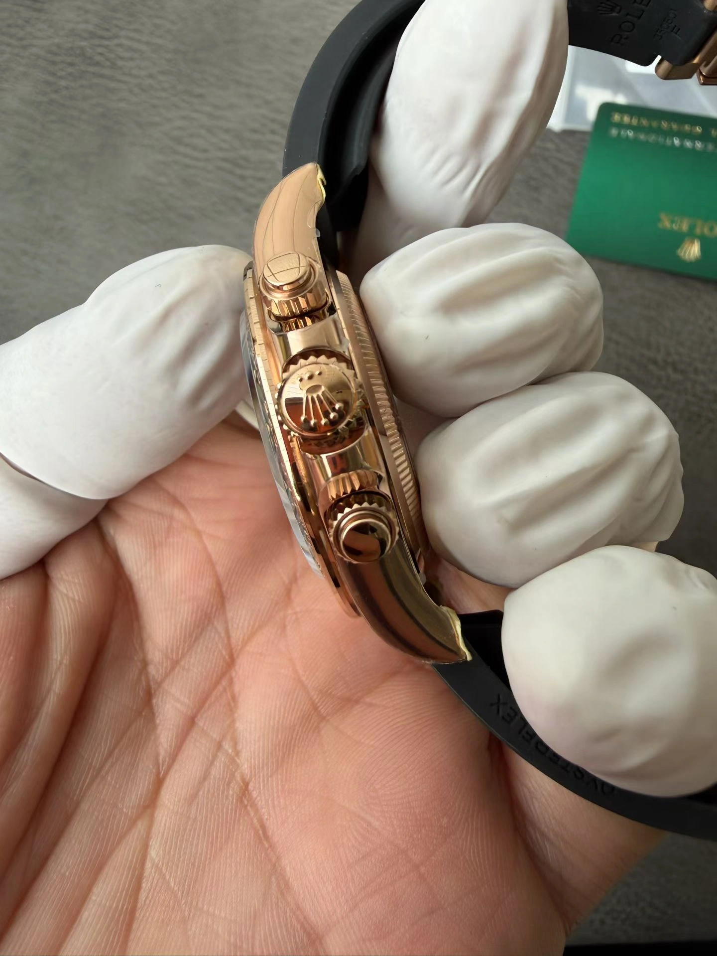 CBD Factory Rolex Daytona 40mm Everose Gold Chocolate Dial Rubber Strap (126515LN) 1:1 Super Clone – DD4131 Movement Snug 9