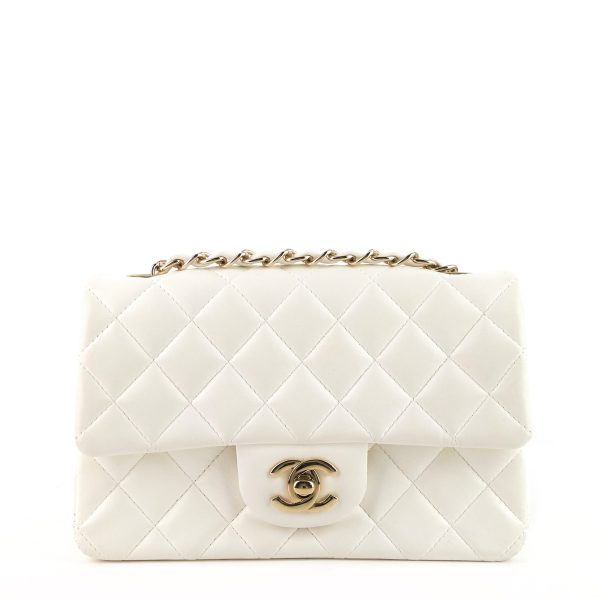 Classic Single Flap Mini Lambskin Leather Bag