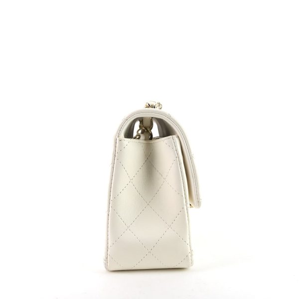 Classic Single Flap Mini Lambskin Leather Bag - Image 3
