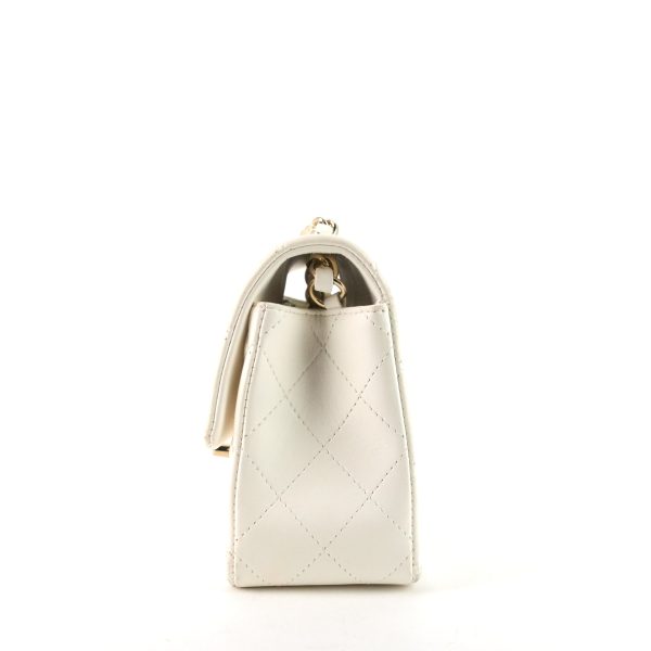 Classic Single Flap Mini Lambskin Leather Bag - Image 4