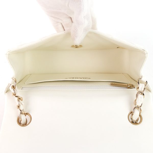 Classic Single Flap Mini Lambskin Leather Bag - Image 6