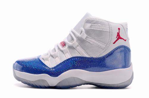 Jordan XI(11) White Blue Women-032