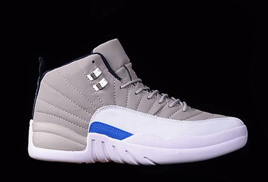 Jordan XII(12) Grey University Blue-076