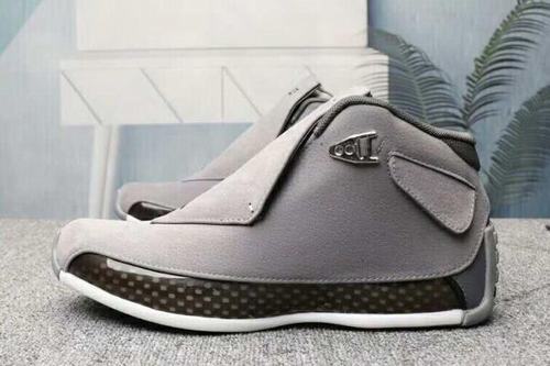 Air Jordan XVIII(18) Grey Black-009
