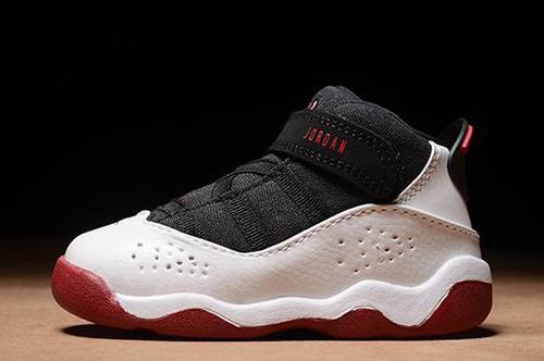 Air Jordan VI(6) Ring White Black Red BP Kids-005