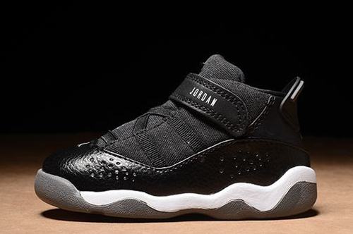 Air Jordan VI(6) Ring Black White BP Kids-001