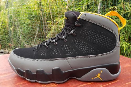 Air Jordan IX(9) Black Grey Yellow-074