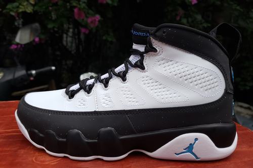 Air Jordan IX(9) White Black Blue-072