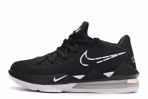 Lebron 17 Low Black White-006