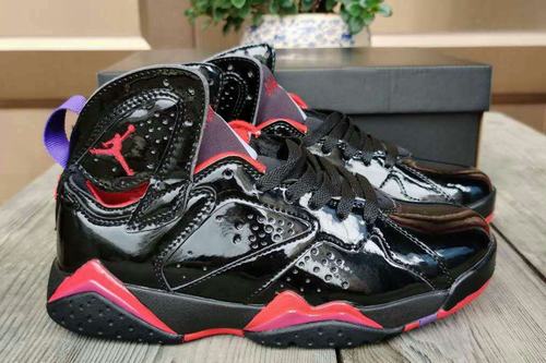 Air Jordan VII(7) Black Mirror Red Women