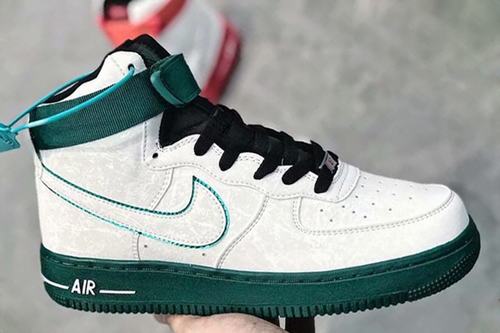 Air Force One High FIBA ??Red Green Mandarin Duck