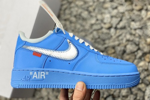 OW x Air Force One Low Blue Women