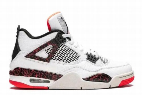 Retro Air Jordan IV(4) White Black Orange